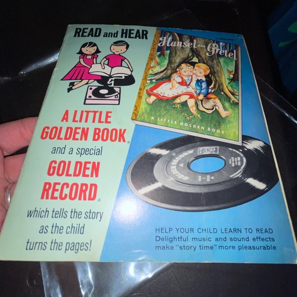 Vintage 1954 copy of Hansel and Gretel lil golden book & record - Picture 14 of 16